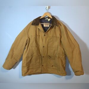 Walls blizzard pruf USA vintage chore barn coat tan canvas size XL men’s blanket